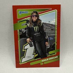 2022 Donruss Red #85 Hailie Deegan #/299 NASCAR Trading Card